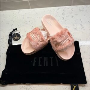 Puma Fenty Blush Fur Women Original Slides